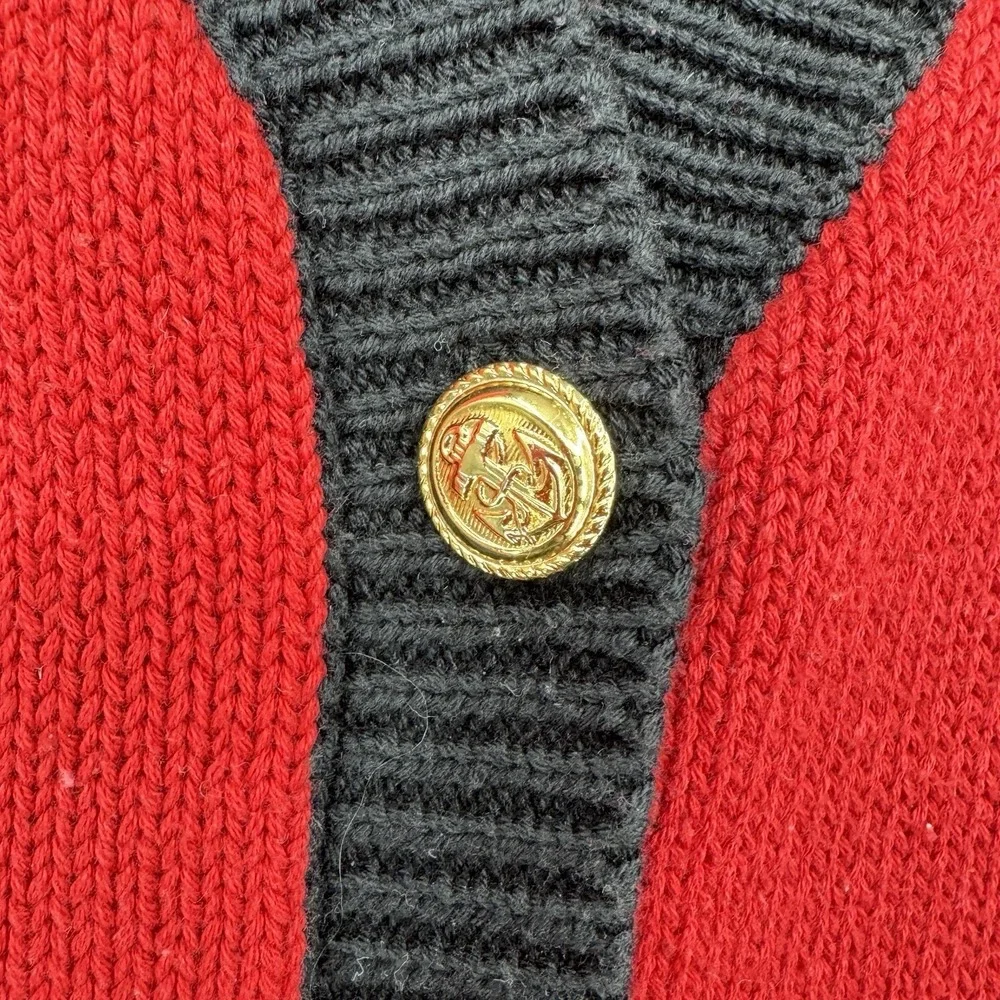 Vintage Essential Elements Sweater Womens Size M Nautical Sailor Anchor Heritage